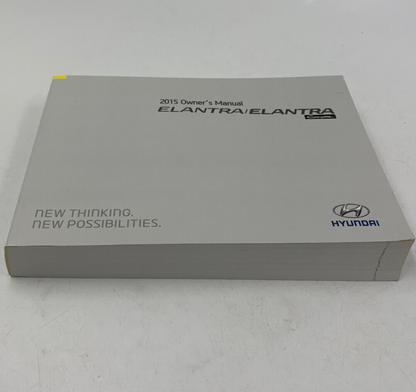 2015 Hyundai Elantra Sedan & Coupe Owners Manual Set OEM E03B22048