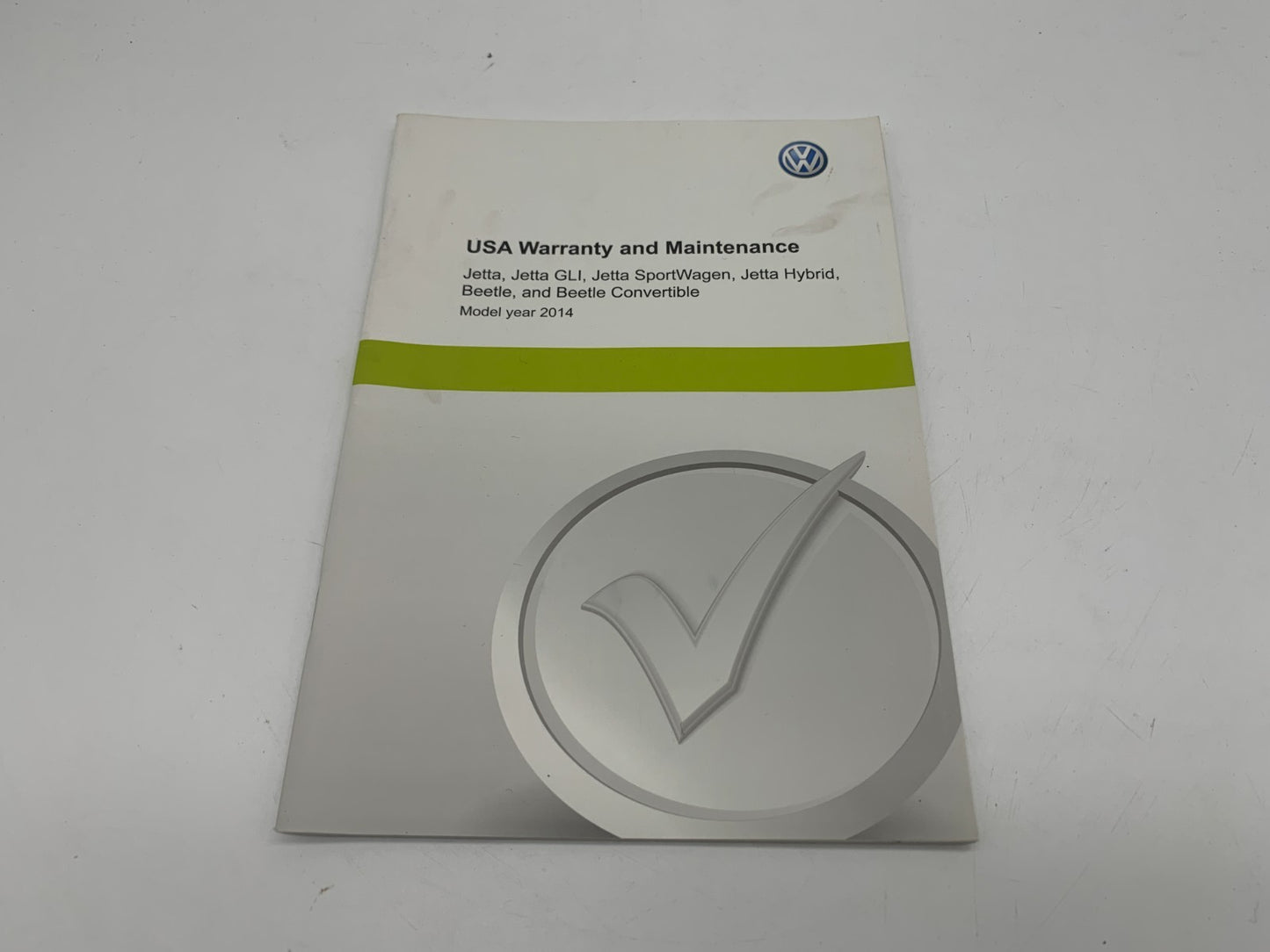 2014 Volkswagen Jetta Owners Manual Set with Case OEM A02B48075