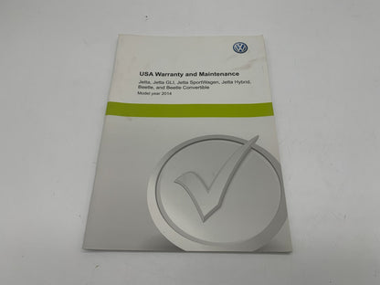 2014 Volkswagen Jetta Owners Manual Set with Case OEM A02B48075