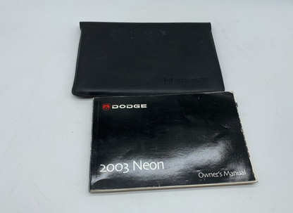 2003 Dodge Neon Owners Manual Set with Case OEM C03B56021