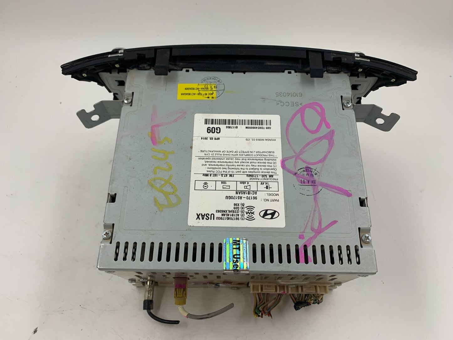 2013-2015 Hyundai Elantra AM FM CD Player Radio Receiver OEM D02B64009