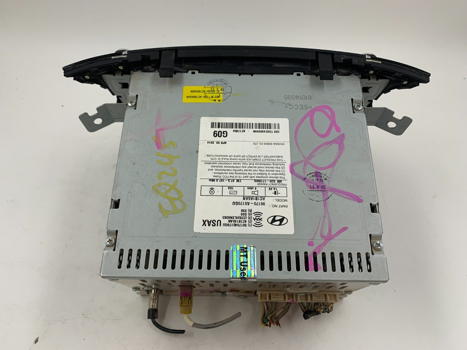 2013-2015 Hyundai Elantra AM FM CD Player Radio Receiver OEM D02B64009