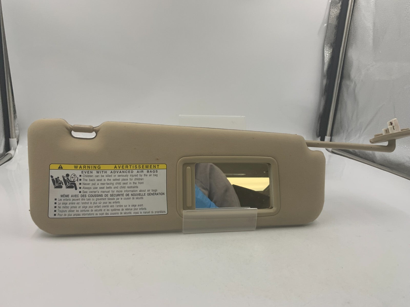 2007-2009 Lexus ES350 Passenger Sun Visor Tan OEM D02B33081