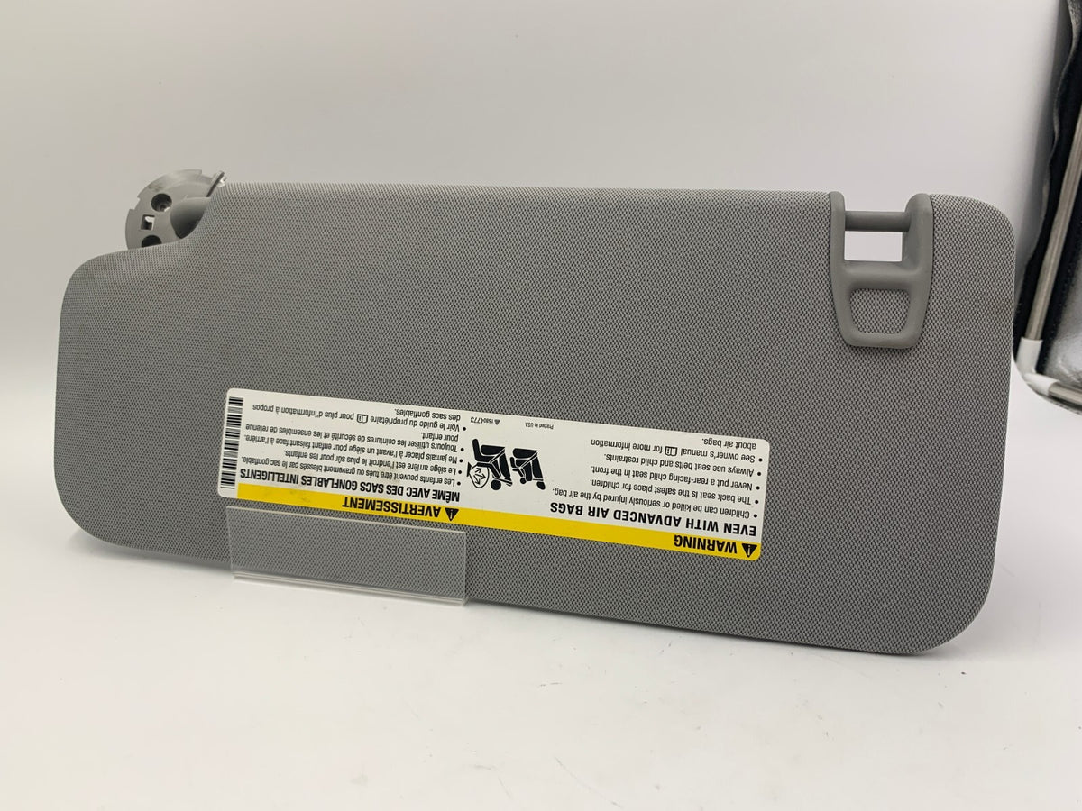 2017-2022 Chevrolet Trax Passenger Sun Visor Gray OEM B01B55093