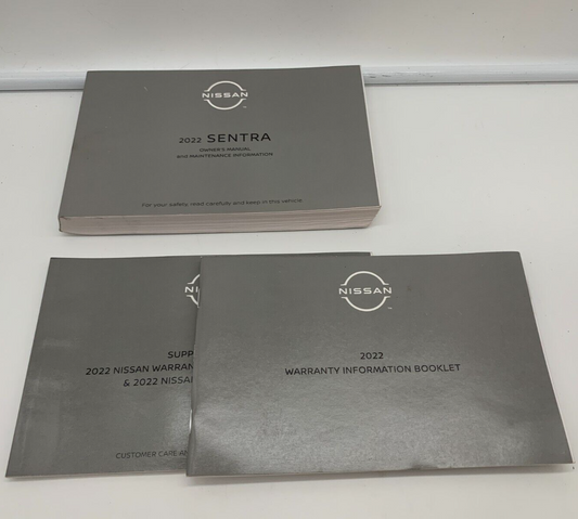 2022 Nissan Sentra Owners Manual Set OEM A02B56046