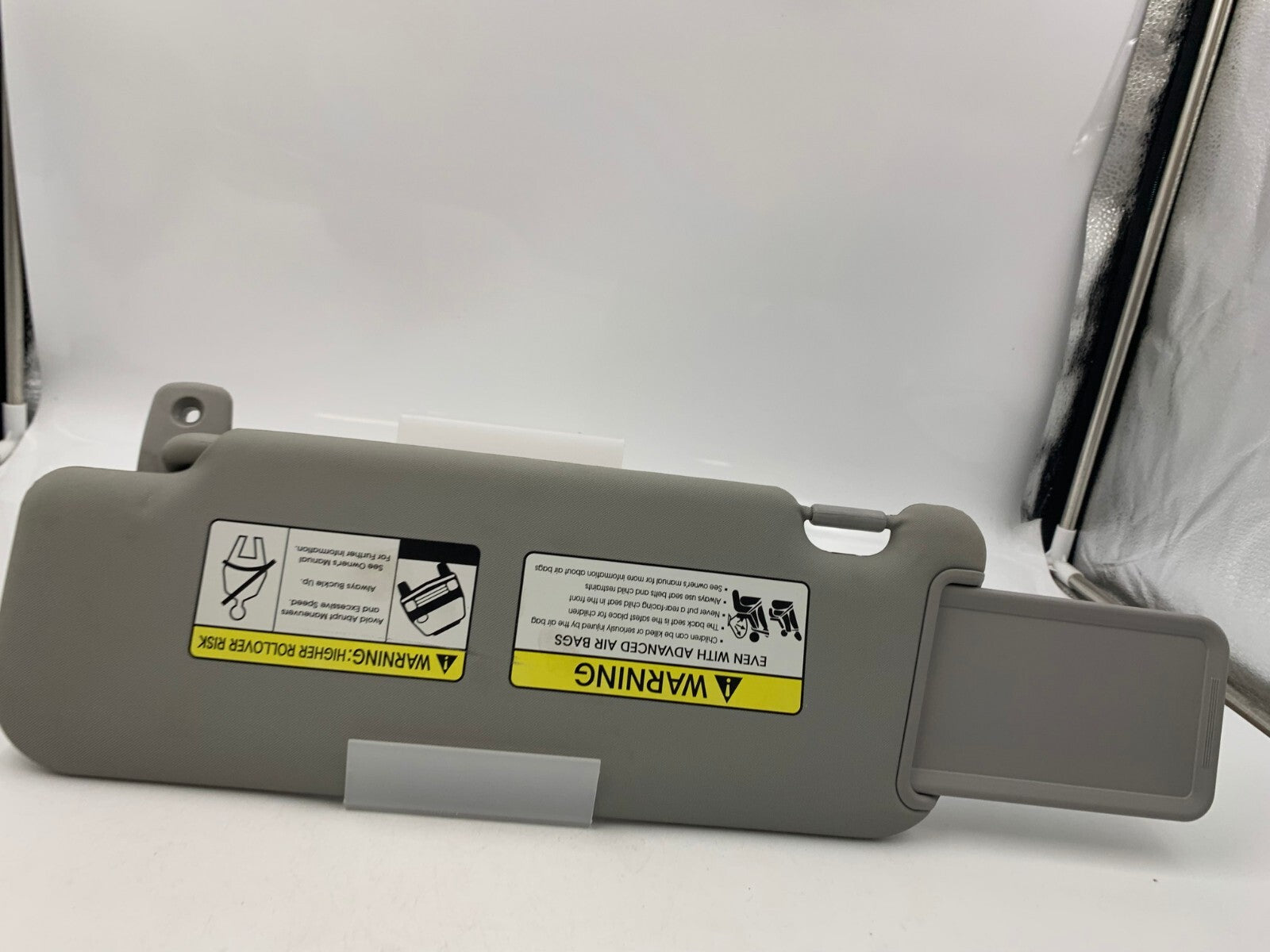 2011-2016 Kia Sportage Passenger Sun Visor Gray OEM D01B59009