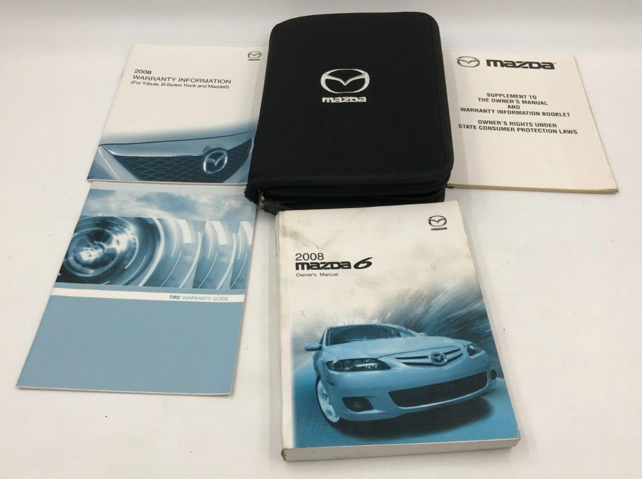 2008 Mazda 6 Owners Manual Set with Case OEM B01B51039