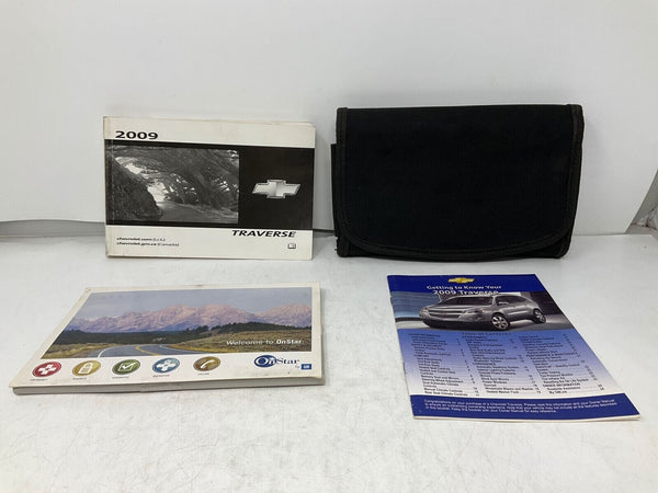 2009 Chevy Traverse Owners Manual Set with Case OEM A02B56021