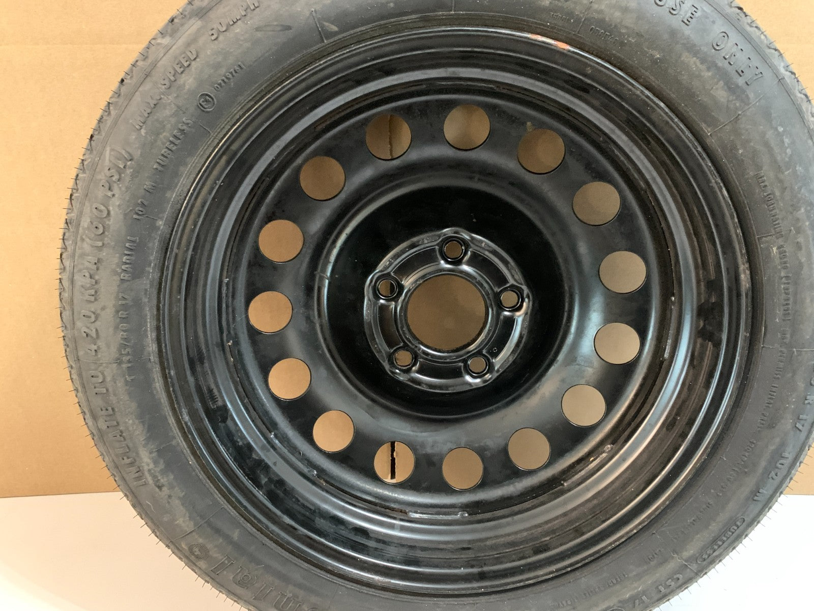 2004-2010 BMW 5 Series E60 17" Spare Tire Compact Donut T135/80R17