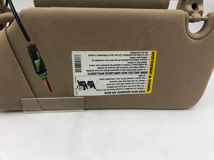 2006-2007 Cadillac DTS Passenger Sun Visor Sand OEM E01B48059