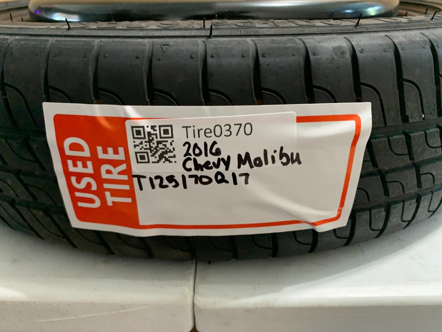 2013-2016 Chevrolet Malibu 17" Spare Tire Compact Donut T125/70R17 OEM