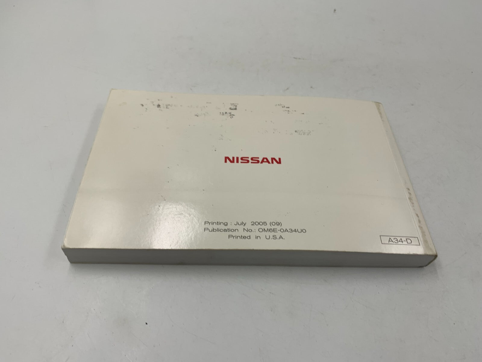 2006 Nissan Maxima Owners Manual Set with Case OEM B02B38083