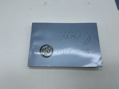 2003 Buick Rendezvous Owners Manual Set OEM C02B33011