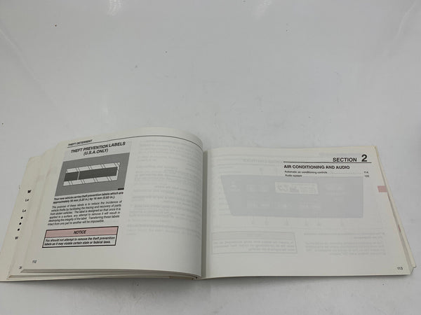1999 Lexus ES300 ES 300 Owners Manual Handbook Set with Case OEM A02B47037