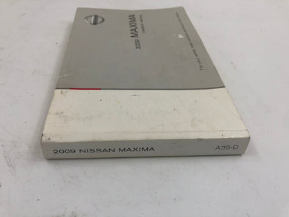 2009 Nissan Maxima Owners Manual OEM B04B32086