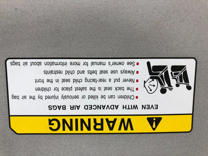 2007-2017 Mitsubishi Lancer Passenger Sun Visor Gray OEM A02B12004