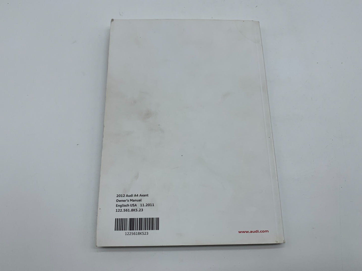2012 Audi A4 Owners Manual Set with Case OEM E02B50026