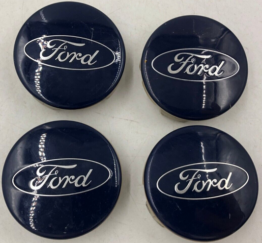 2013-2019 Ford Rim Wheel Center Cap Set of 4 Blue 2 inch OEM B03B34022