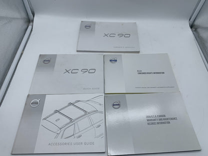 2016 Volvo XC90 XC 90 Owners Manual Set OEM A02B50011