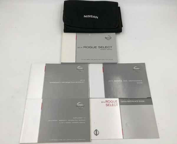 2014 Nissan Rogue Owners Manual Set with Case OEM F04B36013