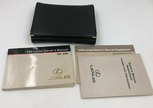 1999 Lexus ES300 ES 300 Owners Manual Handbook Set with Case OEM K02B46005