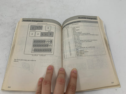 2002 Ford Focus Owners Manual OEM E02B59004