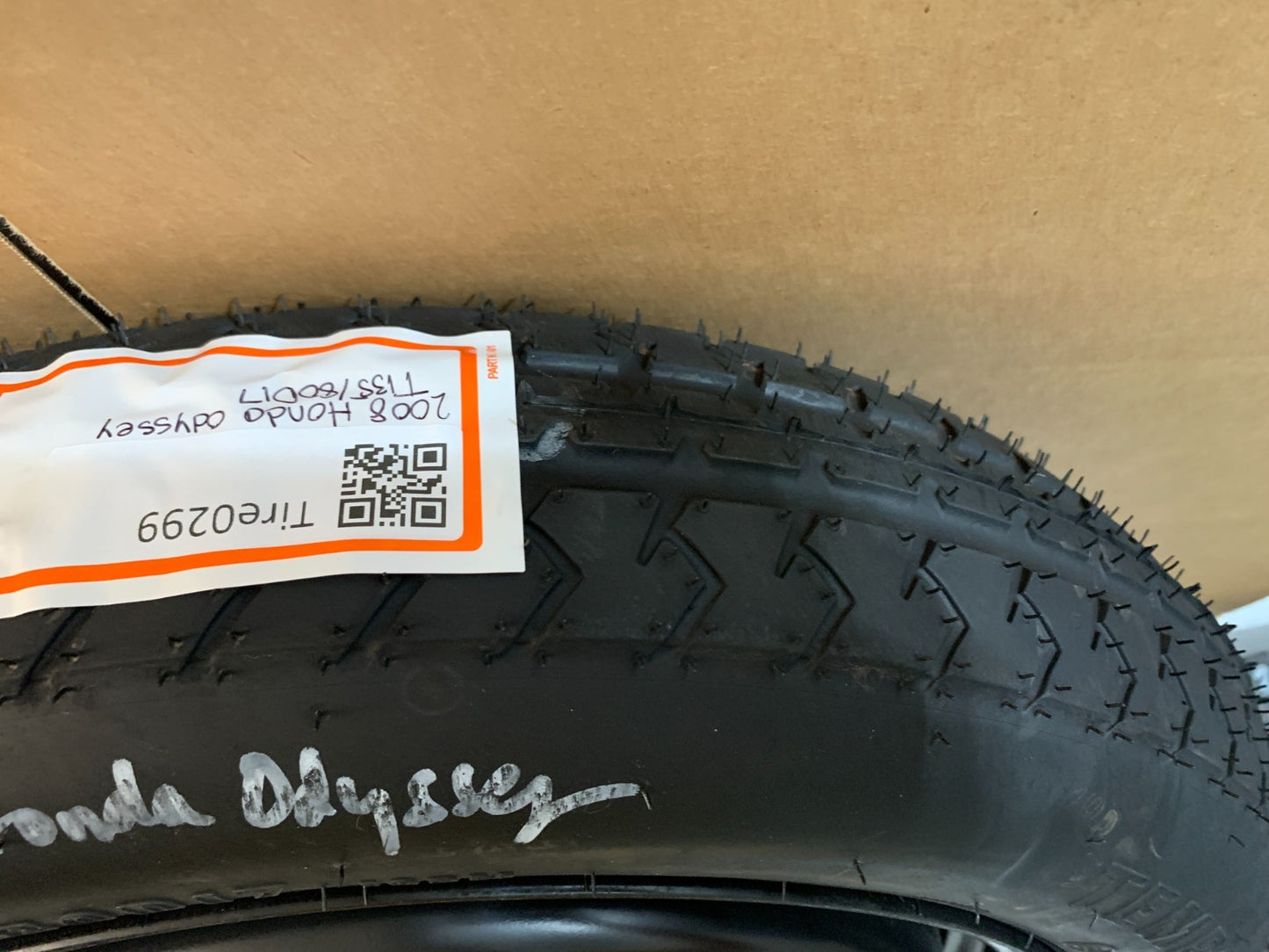 2005-2010 Honda Odyssey 17" Spare Tire Compact Donut T135/80D17 OEM Spare