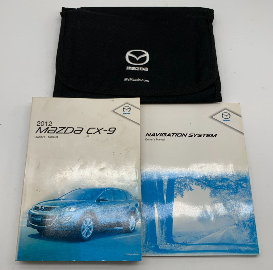 2012 Mazda CX-9 CX9 Owners Manual Set with Case OEM C02B31068