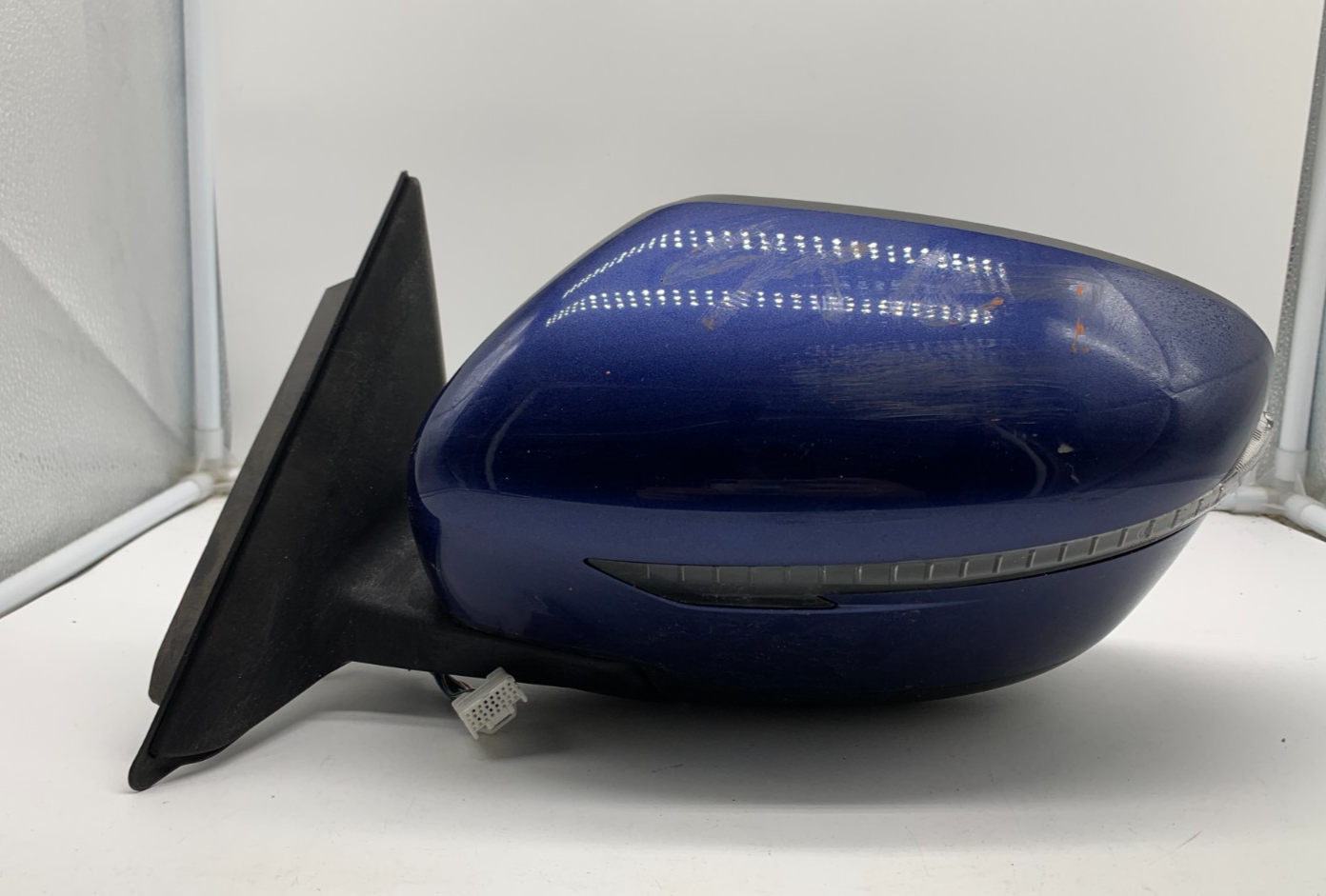 2017-2020 Nissan Rogue Driver Side View Power Door Mirror Blue OEM C01B42013