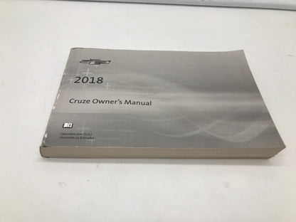 2018 Chevrolet Cruze Owners Manual OEM B03B25079