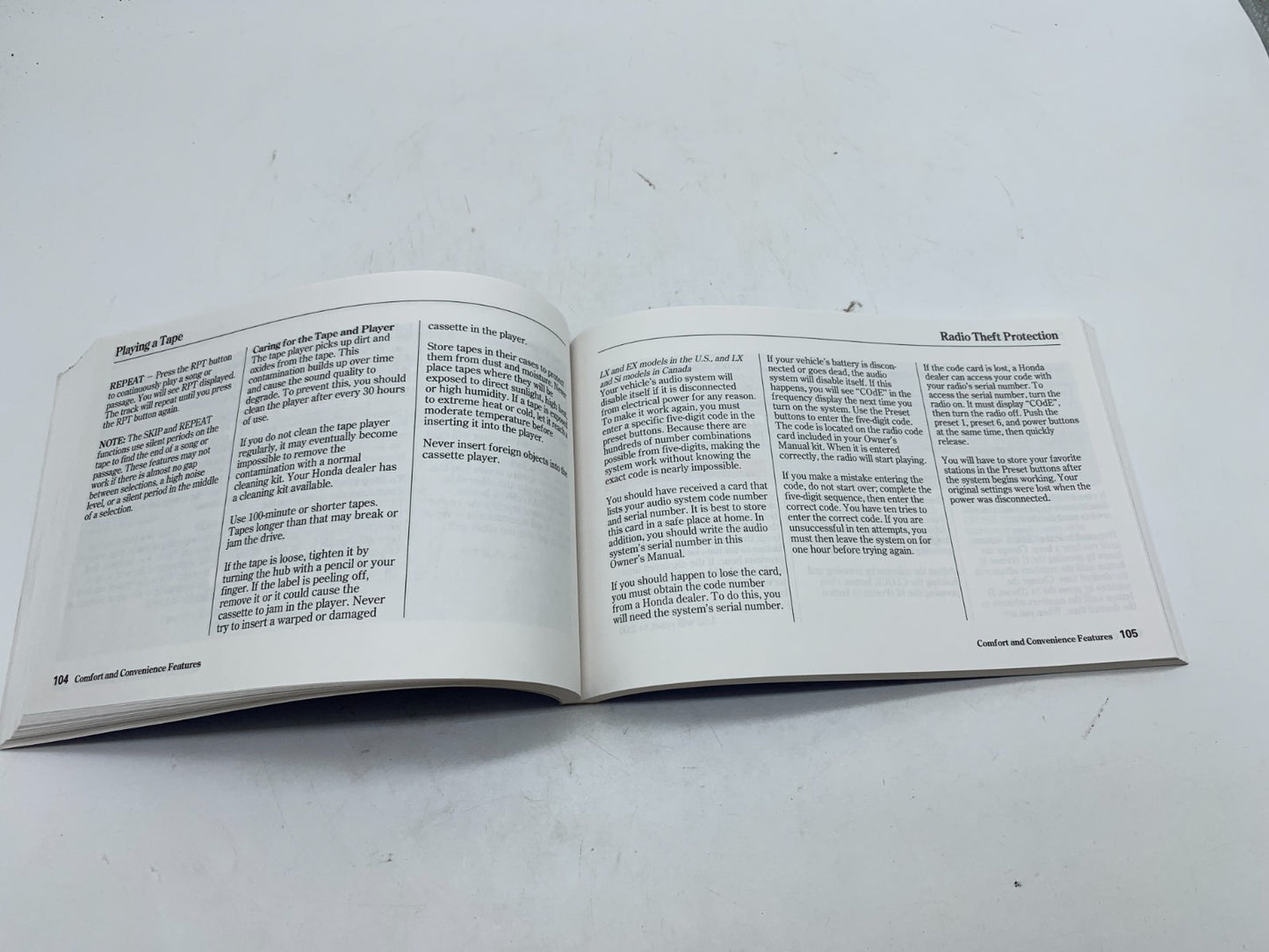 2004 Honda Civic Sedan Owners Manual OEM C02B04006