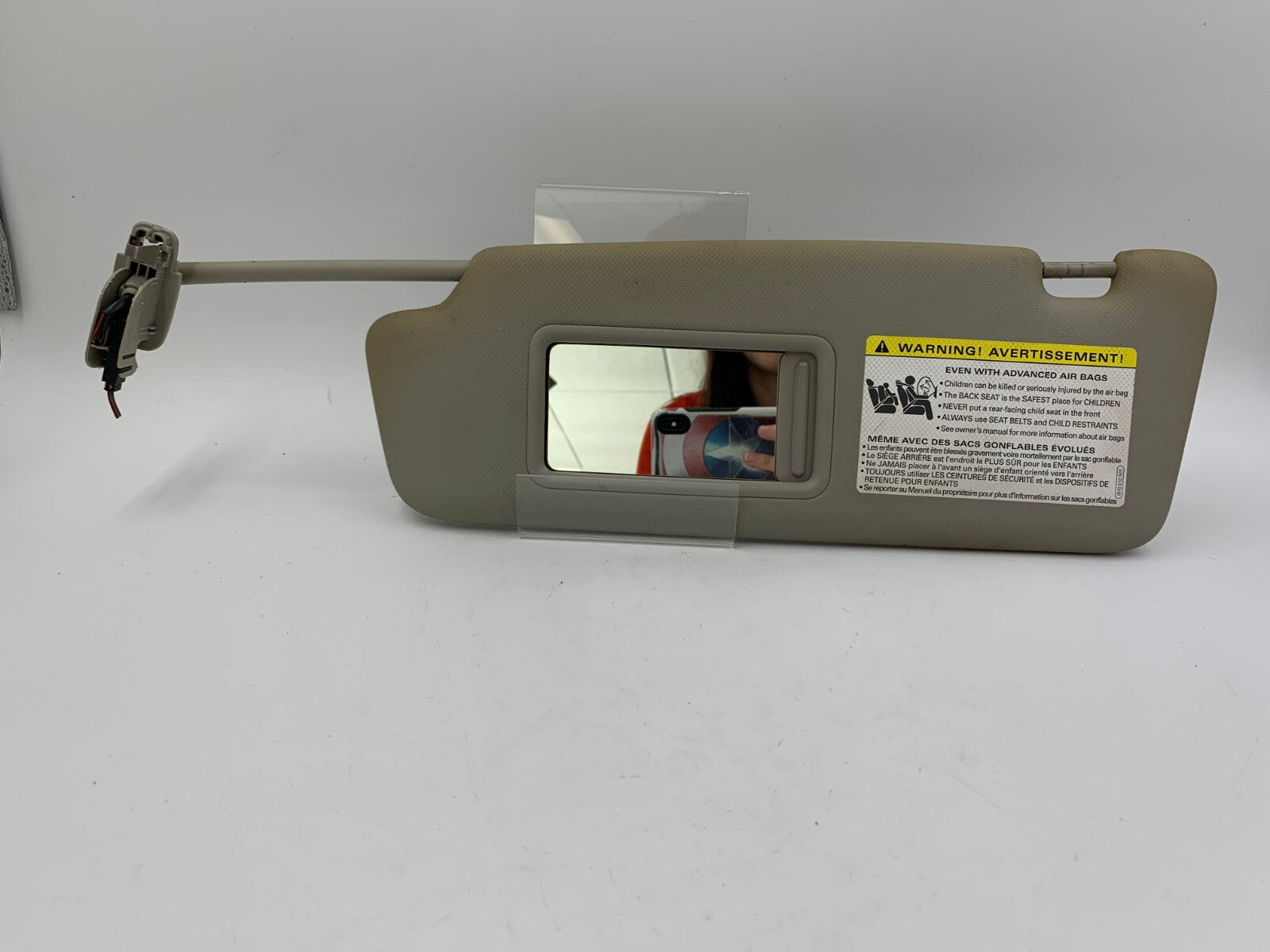 2009-2012 Audi Q5 Driver Sun Visor Gray Illumination OEM D02B27052