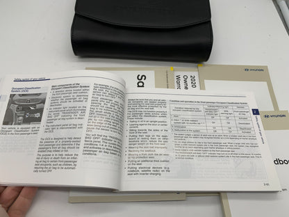 2020 Hyundai Santa FE Sport Owners Manual Set with Case OEM C02B13062