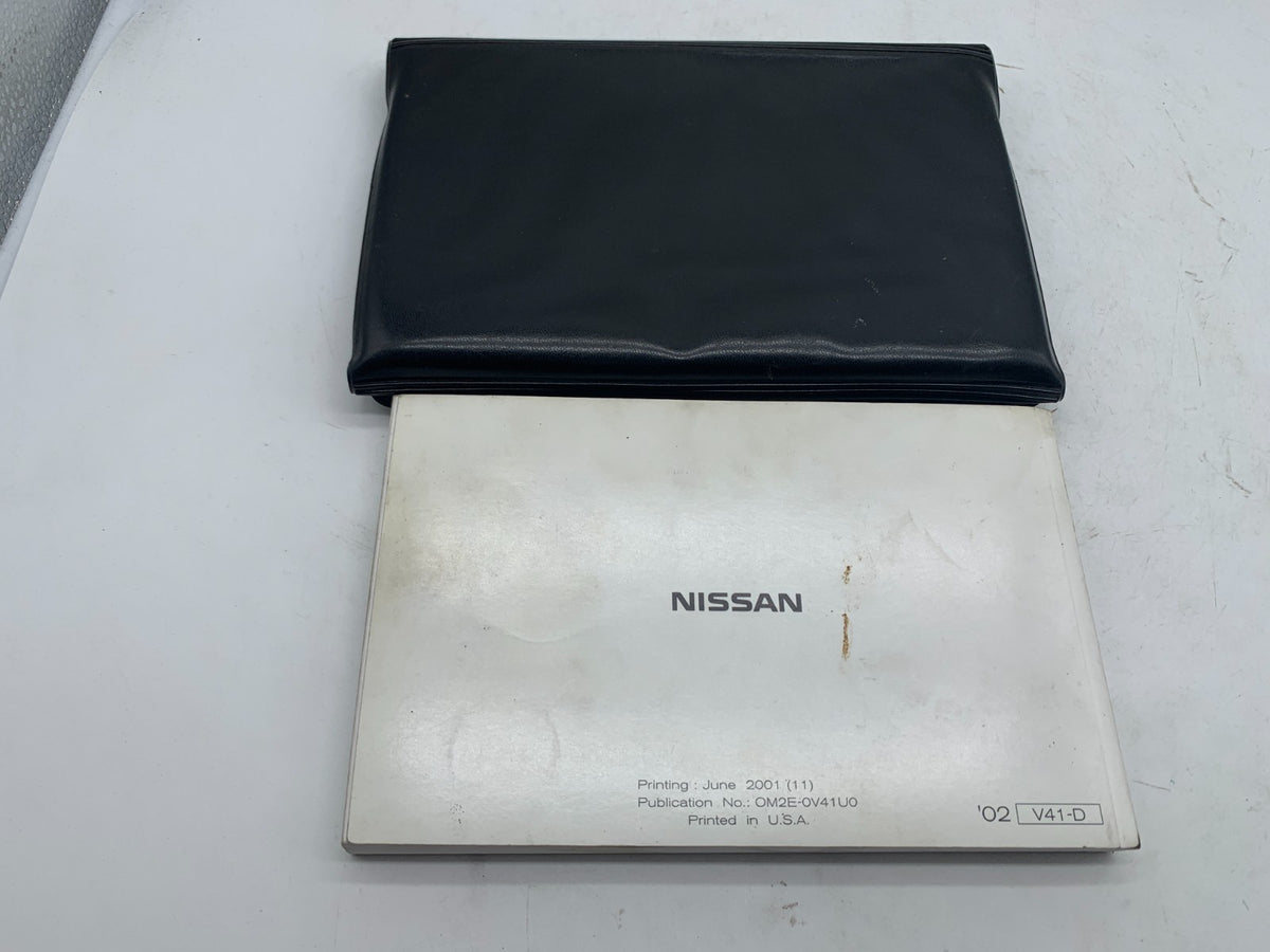 2002 Nissan Quest Owners Manual with Case OEM R01B15009