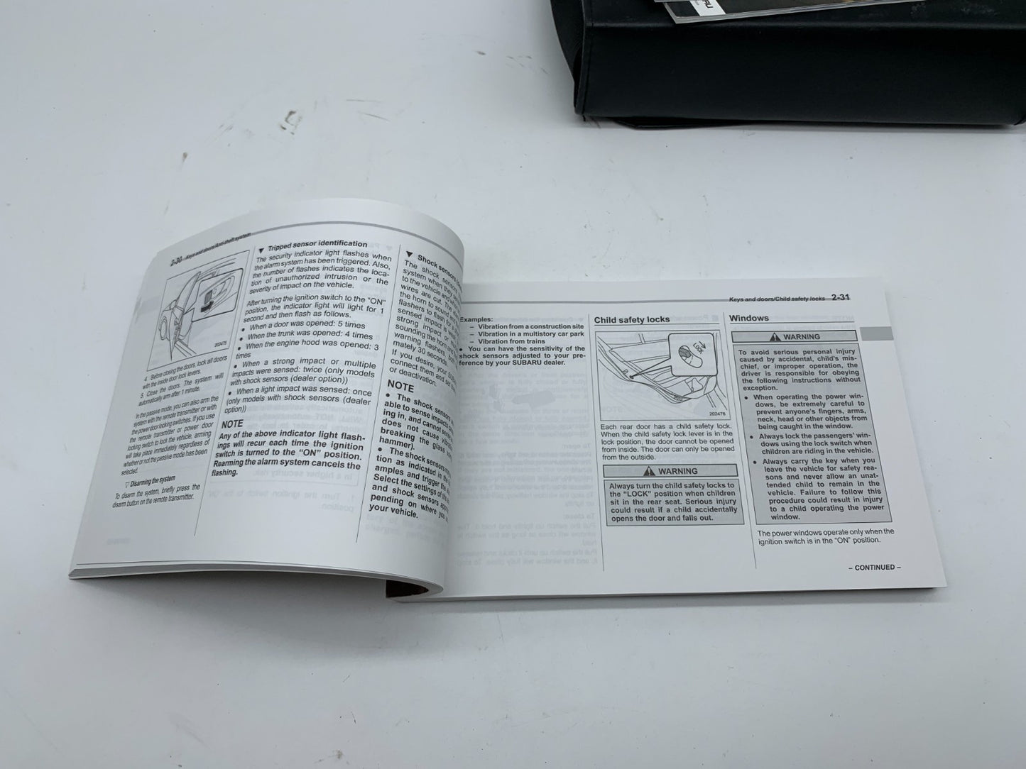 2019 Subaru WRX Owners Manual with Case OEM A02B50058