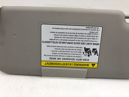 2017-2018 Kia Forte Passenger Sun Visor Gray OEM D04B08006