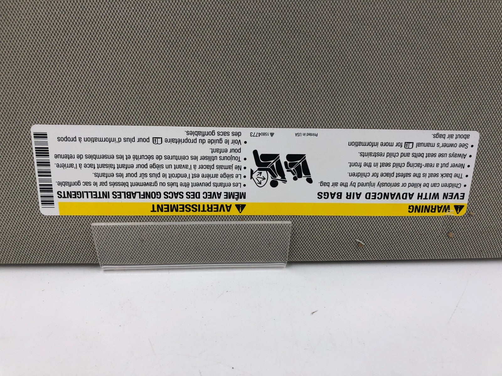 2013-2021 Buick Encore Passenger Sun Visor Beige Illuminated OEM C04B11005