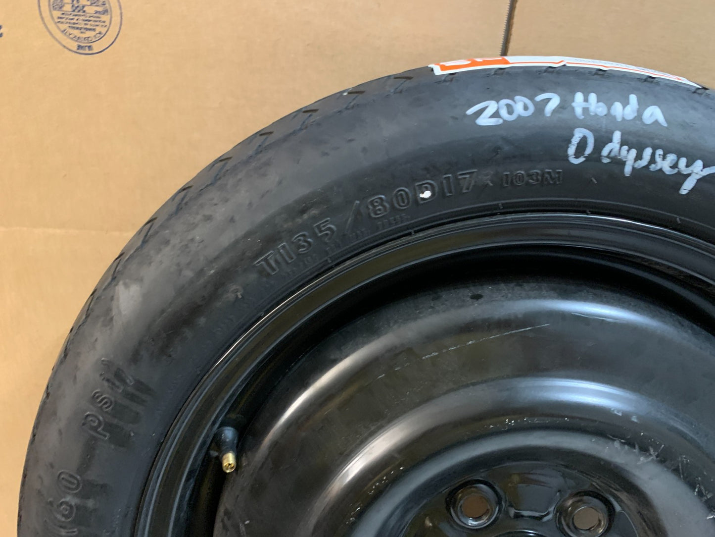 2005-2010 Honda Odyssey 17" Spare Tire Compact Donut T135/80D17 OEM Wheel