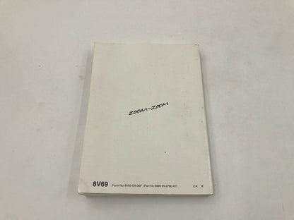 2007 Mazda 6 Owners Manual with Case OEM