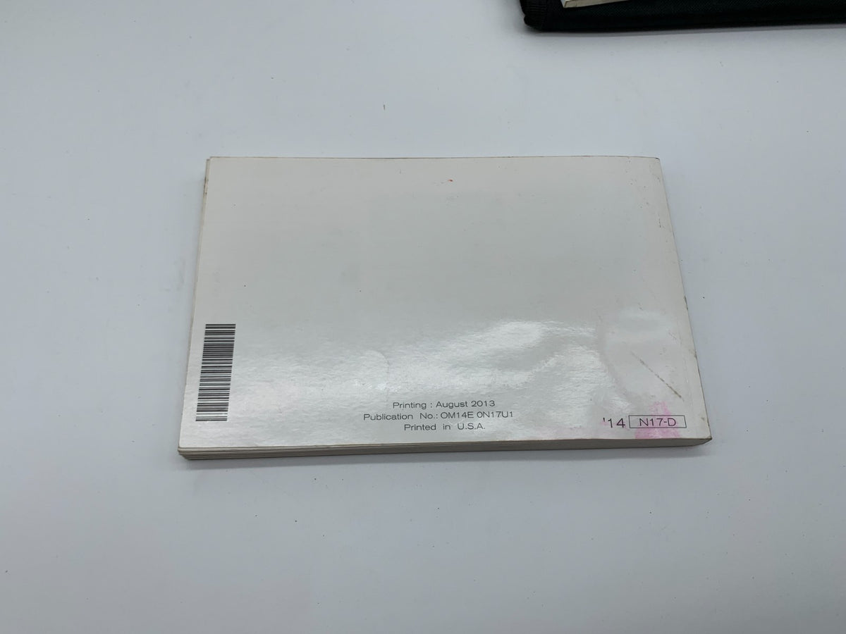 2014 Nissan Versa Sedan Owners Manual Set with Case OEM B02B16008