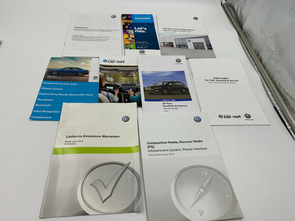 2018 Volkswagen Jetta GLI Owners Manual Set with Case OEM C03B67010