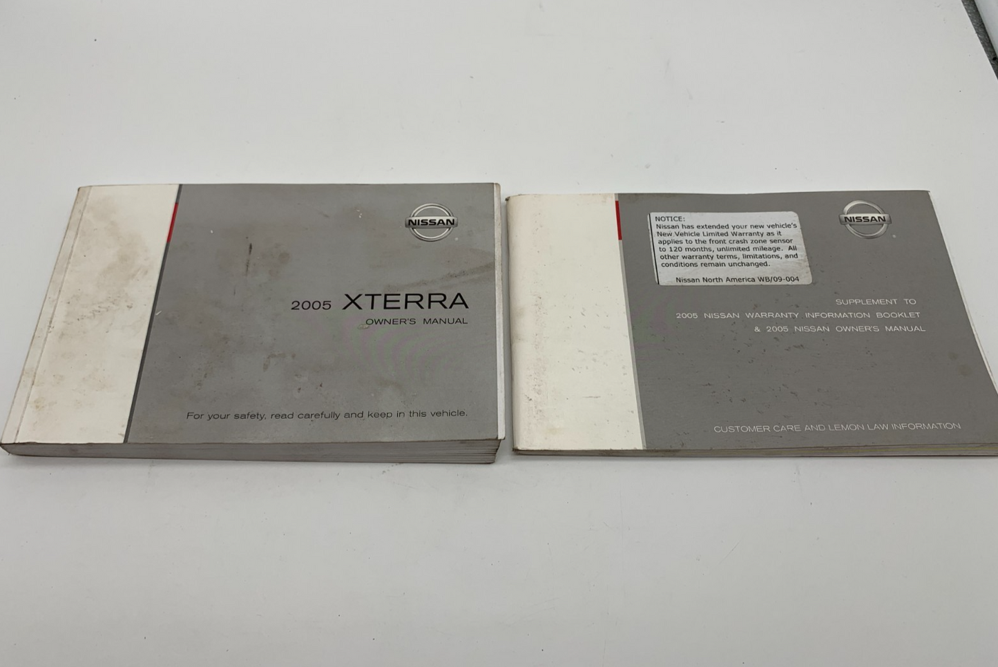 2005 Nissan Xterra Owners Manual Set OEM A01B44011