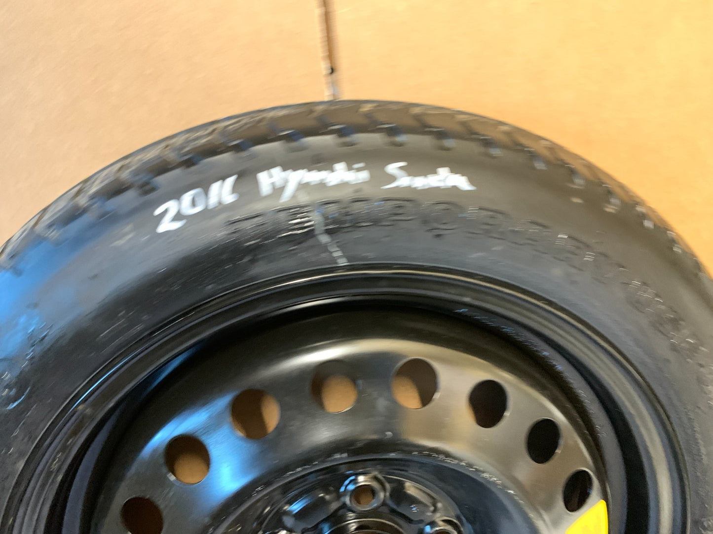 2015-2025 Hyundai Sonata 16" Spare Tire Wheel Compact Donut T125/80D16 Hankook