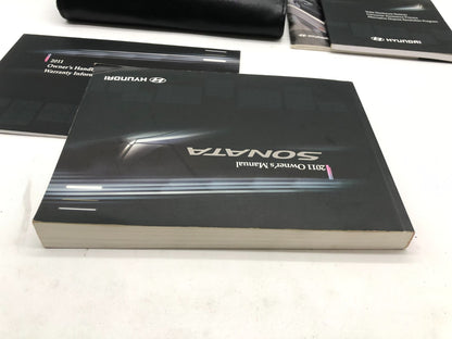 2011 Hyundai Sonata Owners Manual Set with Case OEM A02B03033