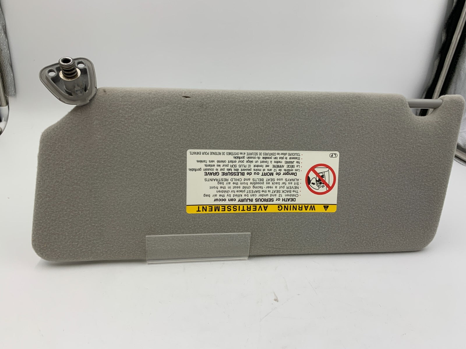 2002-2006 Toyota Camry Passenger Sun Visor Gray OEM A03B54040