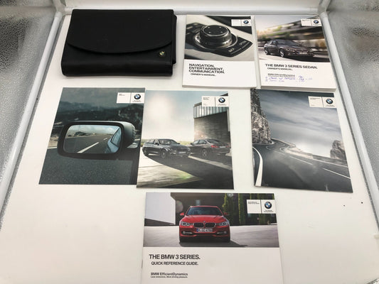 2013 BMW 3 Series Owners Manual Set with Case OEM R01B16010