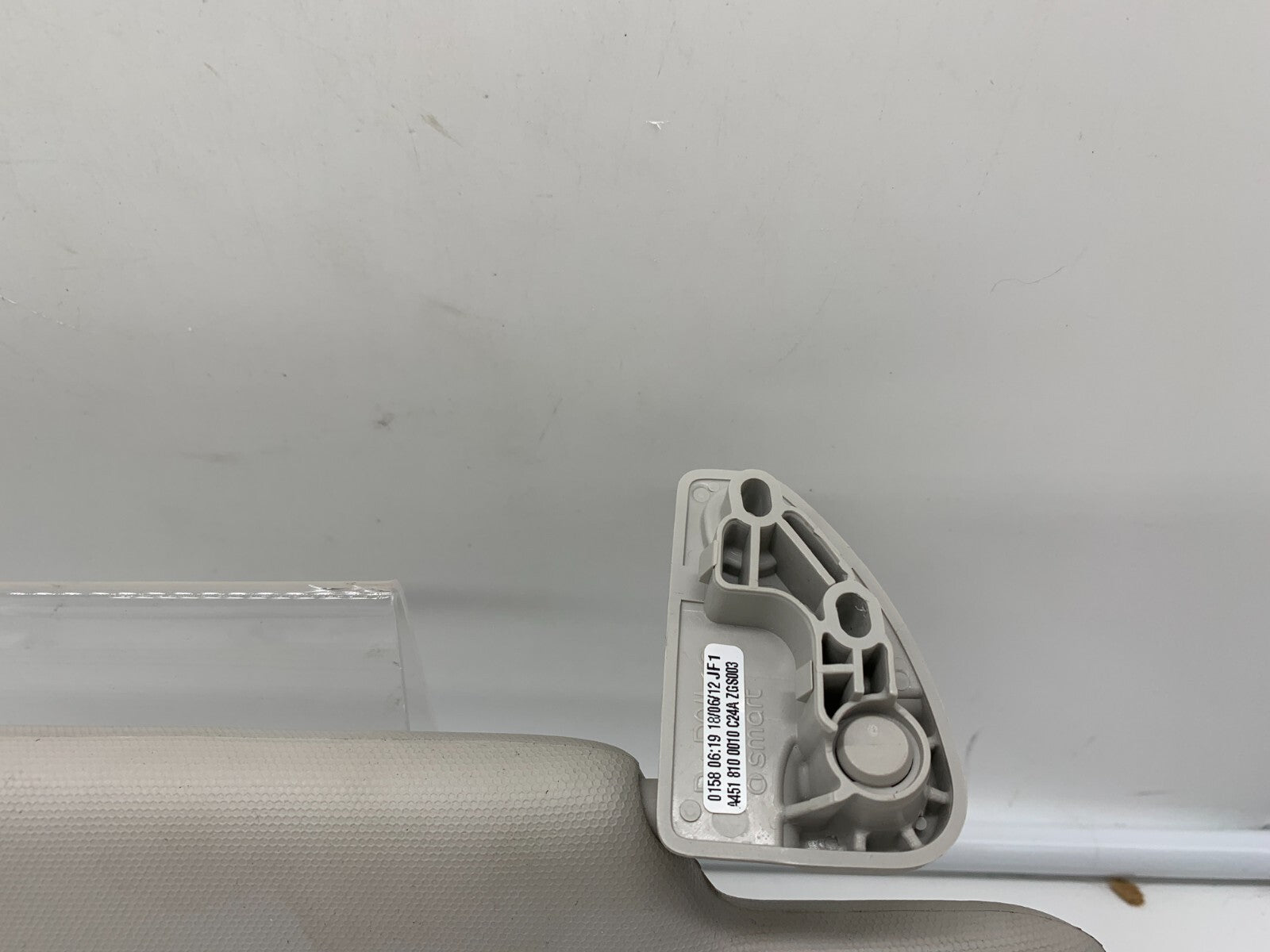 2008-2016 Smart Fortwo Passenger Sun Visor Gray OEM E02B64004