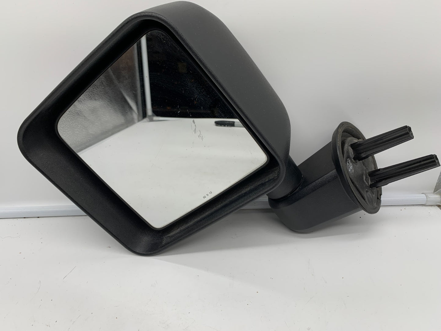 2015-2017 Jeep Wrangler Driver Side View Manual Door Mirror Black