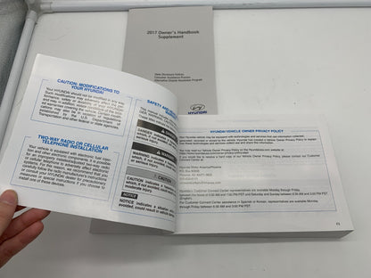 2017 Hyundai Elantra Owners Manual Set OEM A02B54007