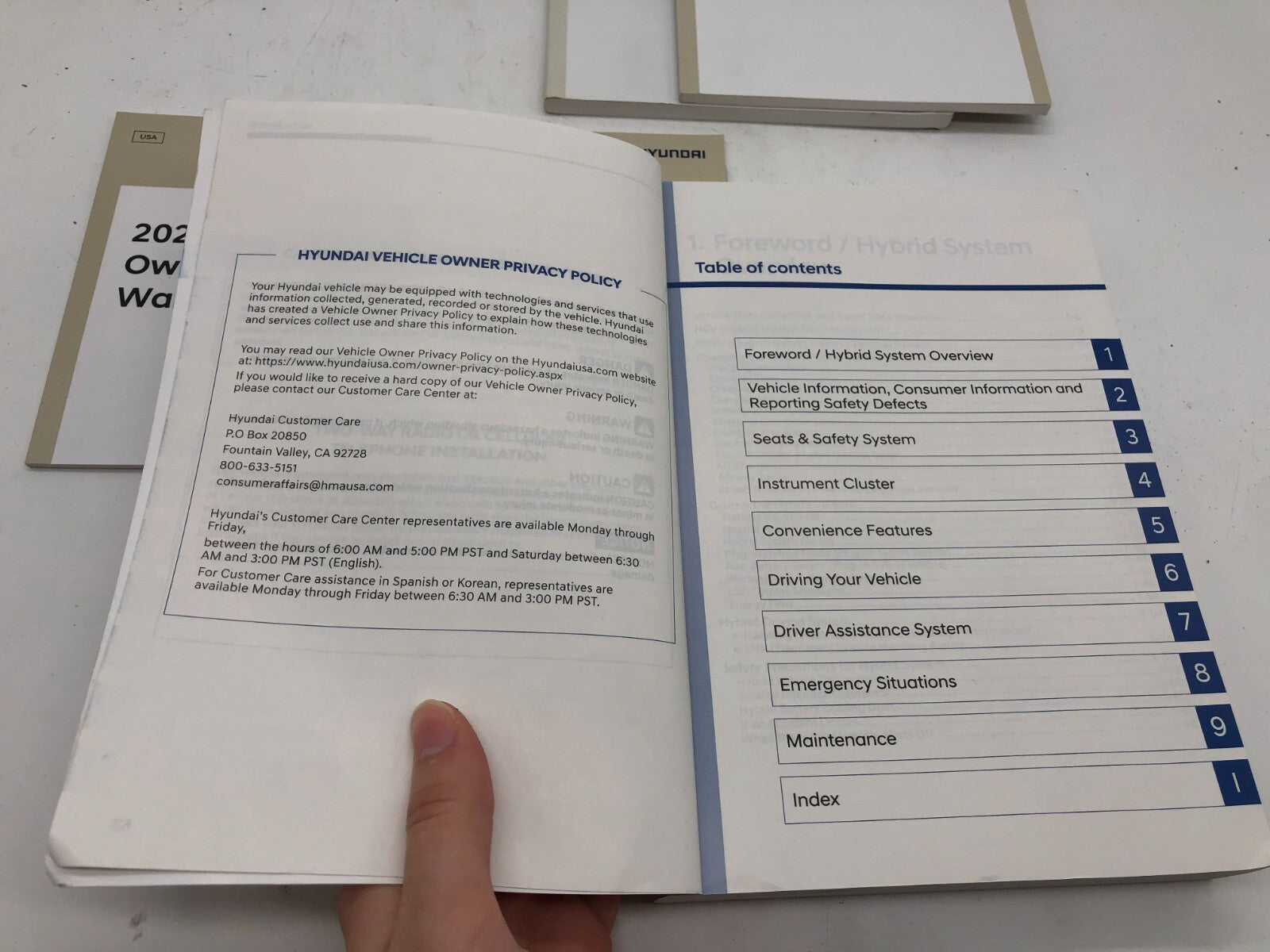 2022 Hyundai Tucson Hybrid Owners Manual Set OEM B02B08039